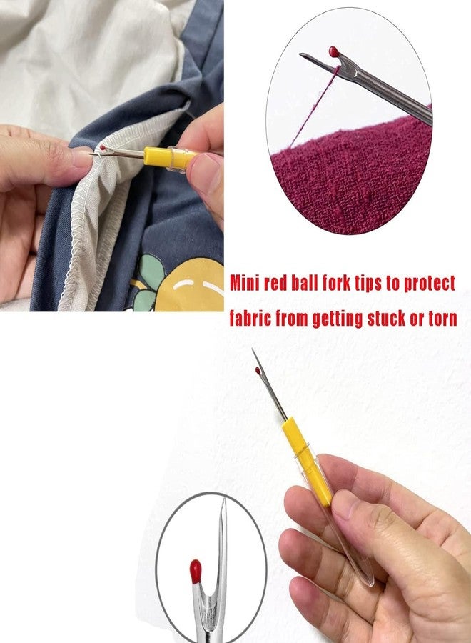 Gemsy Seam Ripper Tool Set Piece Sewing Accessories Kit for Stitch Removal | Thread Cutting | Ideal for Sewing, Tailoring, DIY Projects | Stainless Steel Blades with Comfort Grip Handles - Image 3